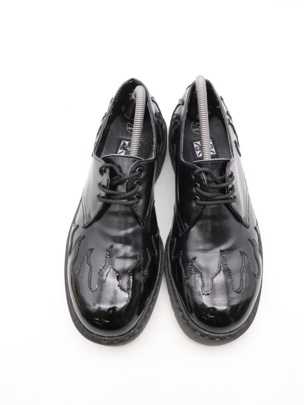 TUK  Black Flame Leather Shoes Lace Up Men's US Size 9 Casual Shoes